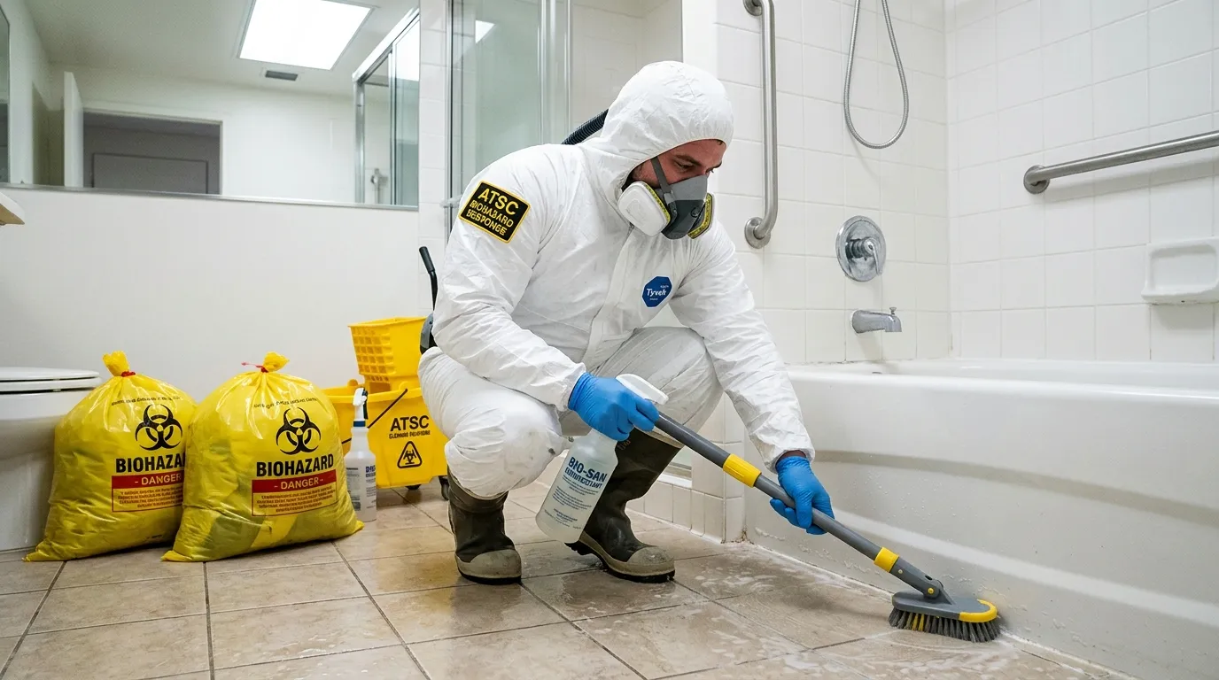 Decontamination equipment deployed for Blood Cleanup in Plum